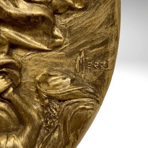 Moses 10 Commandments Relief Decorative Plate Bronze Cast Rhodes Studios 1st Ed - Picture 6 of 8